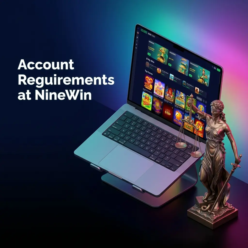 NineWin account registration requirements including age verification, UK residency, KYC process, and UKGC compliance rules