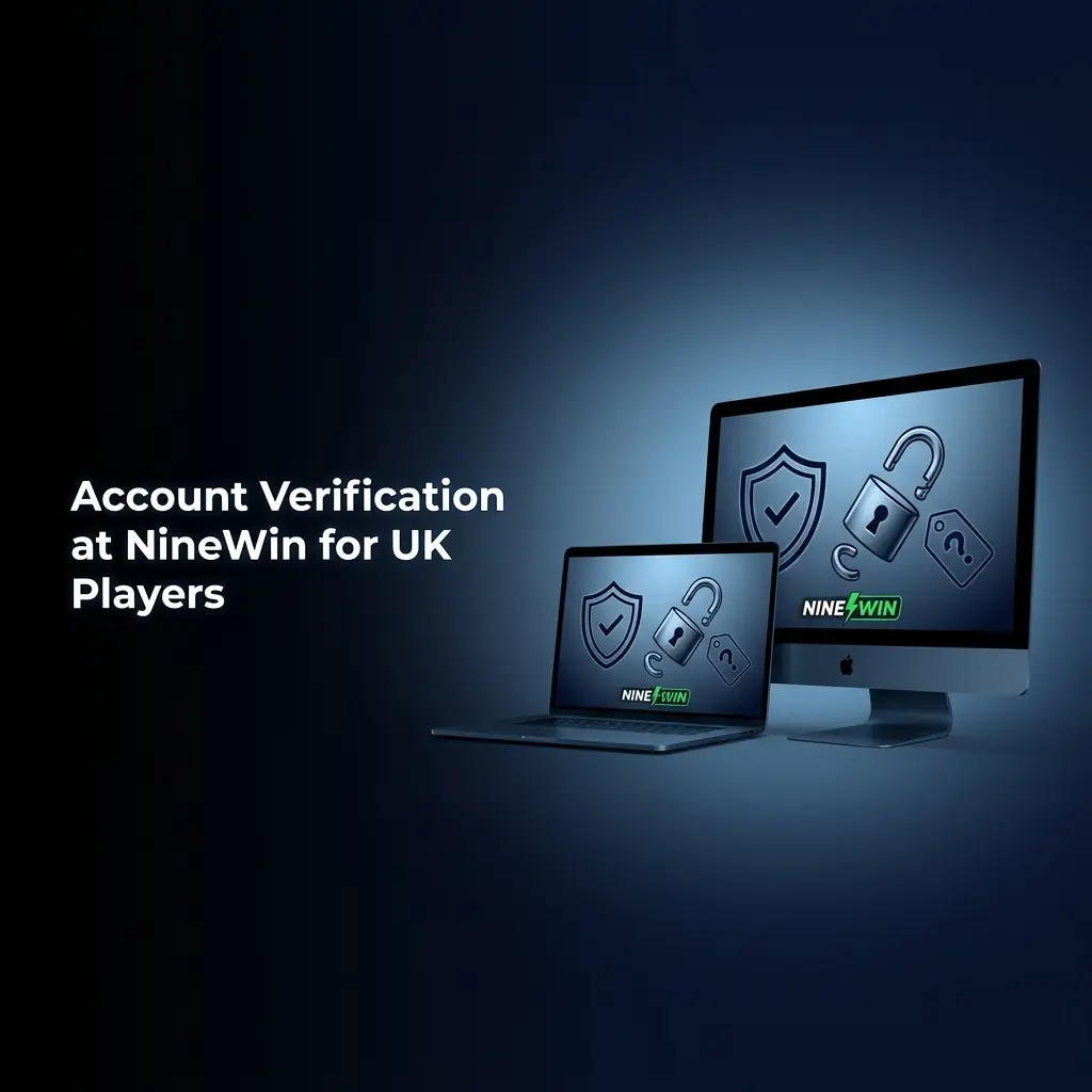NineWin KYC verification steps for UK players showing ID upload and proof of address submission process