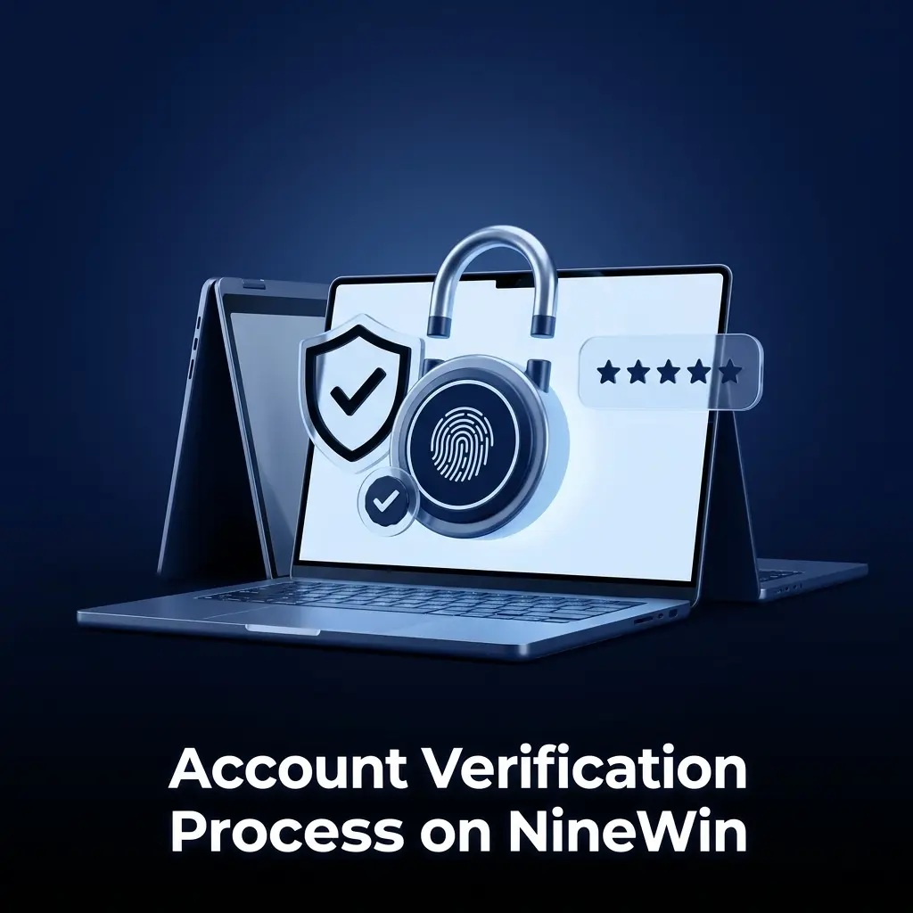 NineWin account KYC verification process showing steps to confirm identity, age, and address for UKGC compliance