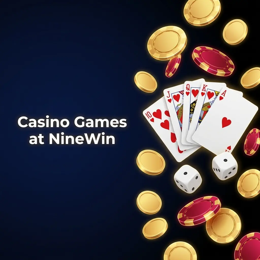 NineWin casino games library featuring slots, live dealer tables, jackpots, and more for UK players