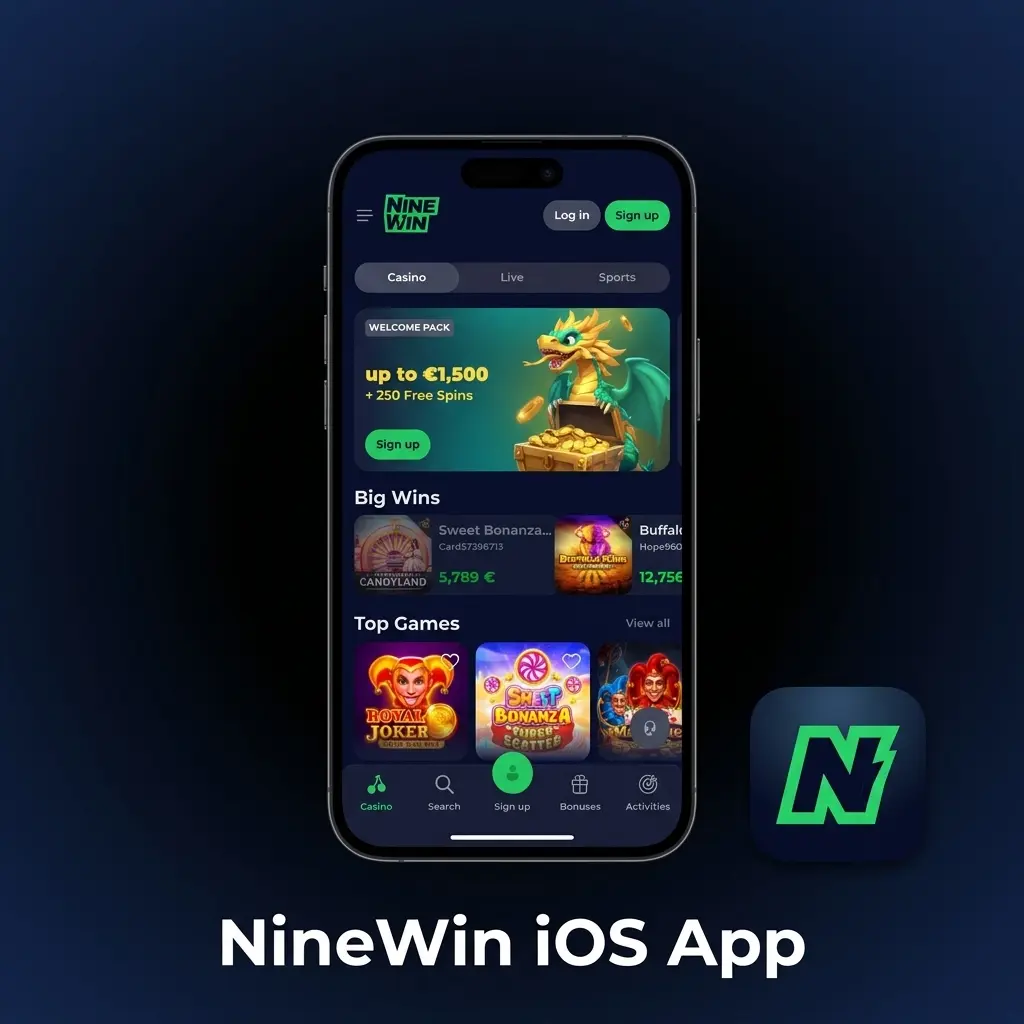 NineWin iOS app download guide for iPhone and iPad running iOS 13.0 or later, available on the App Store