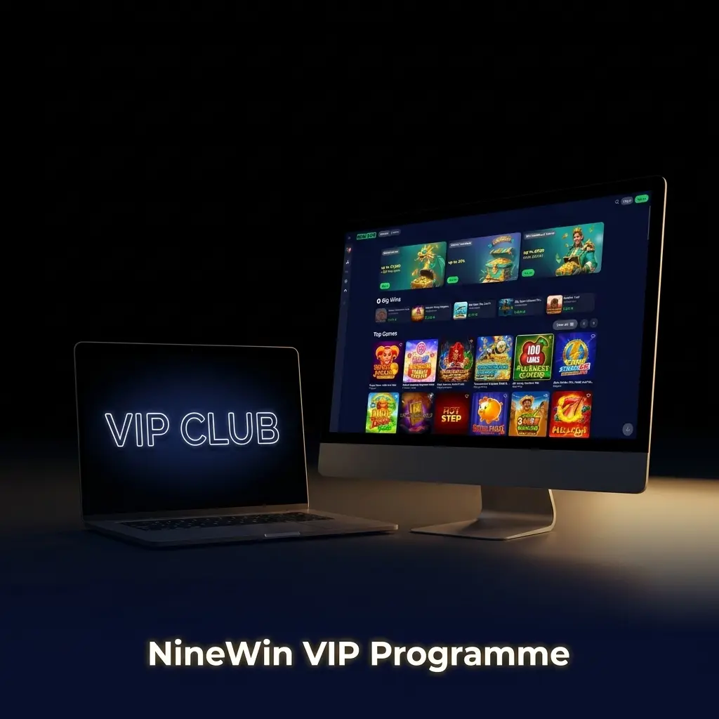 NineWin VIP loyalty programme tiers offering withdrawal limits, dedicated managers, reload bonuses and priority support