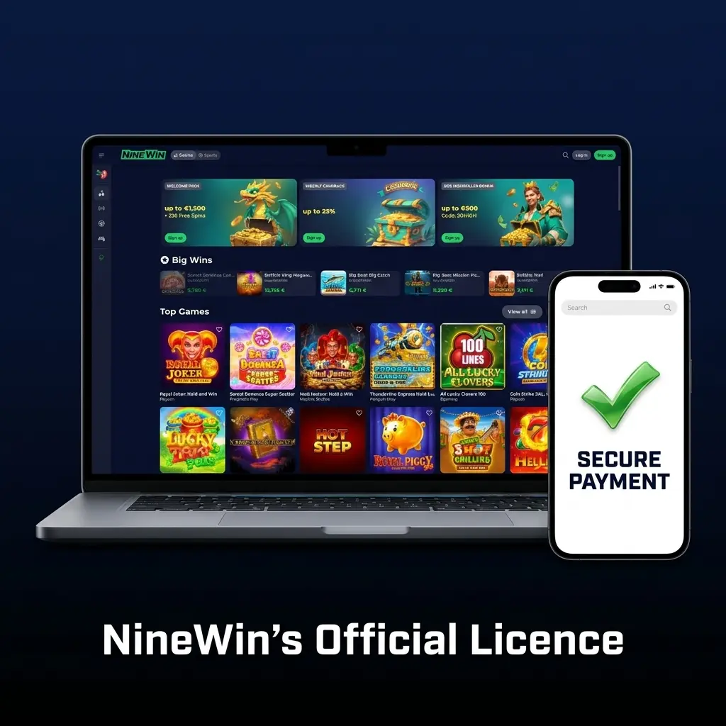 NineWin casino holds Curaçao Gaming Licence No. 365/JAZ, ensuring fair play, fund protection, and RNG-certified games for UK players.