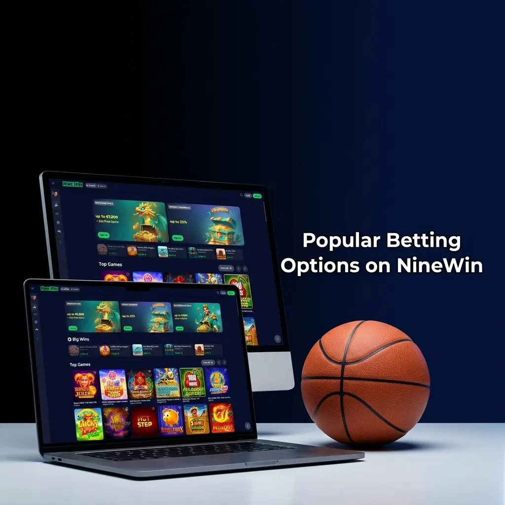 NineWin sportsbook showing popular betting options including live markets, pre-match bets, and accumulator formats