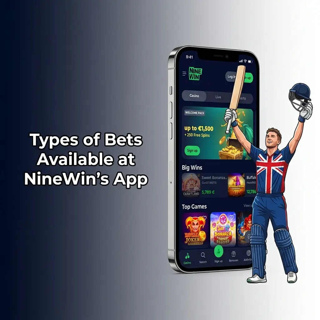 NineWin app bet types: single, accumulator, treble, system, and in-play bets explained for sports wagering